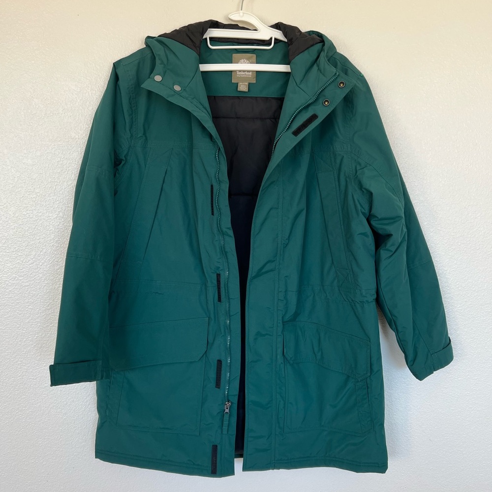 Timberland waterproof men’s green jackets size XL